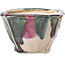 Square multicolor bonsai pot by Bonsai - 112 x 112 x 73 mm