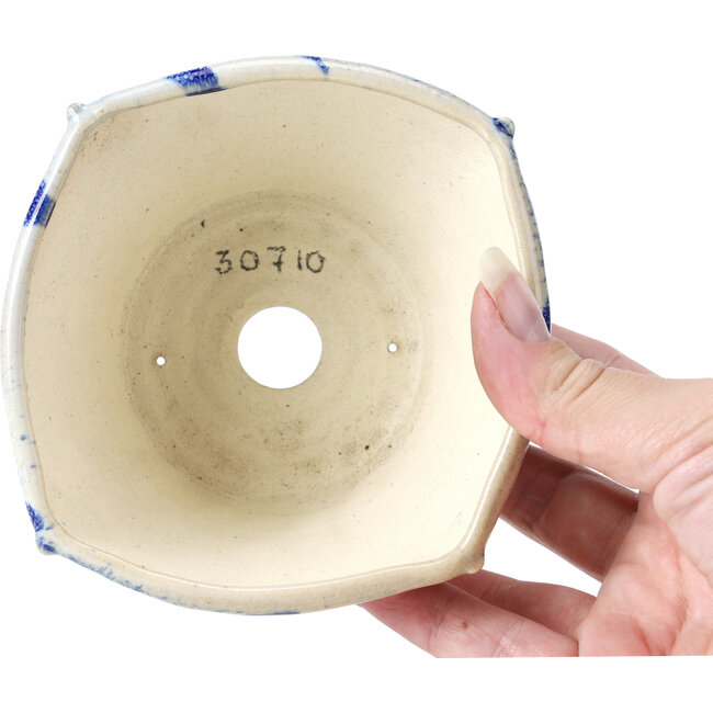 Vaso per bonsai quadrato multicolore di Bonsai - 115 x 112 x 60 mm