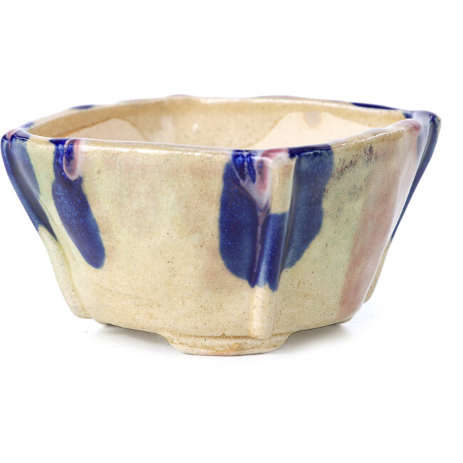 Square multicolor bonsai pot by Bonsai - 78 x 78 x 45 mm