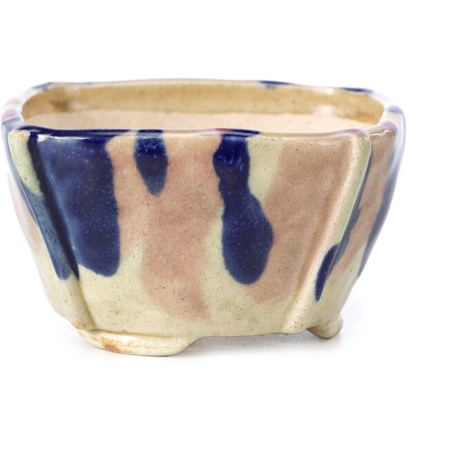 Square multicolor bonsai pot by Bonsai - 78 x 78 x 45 mm