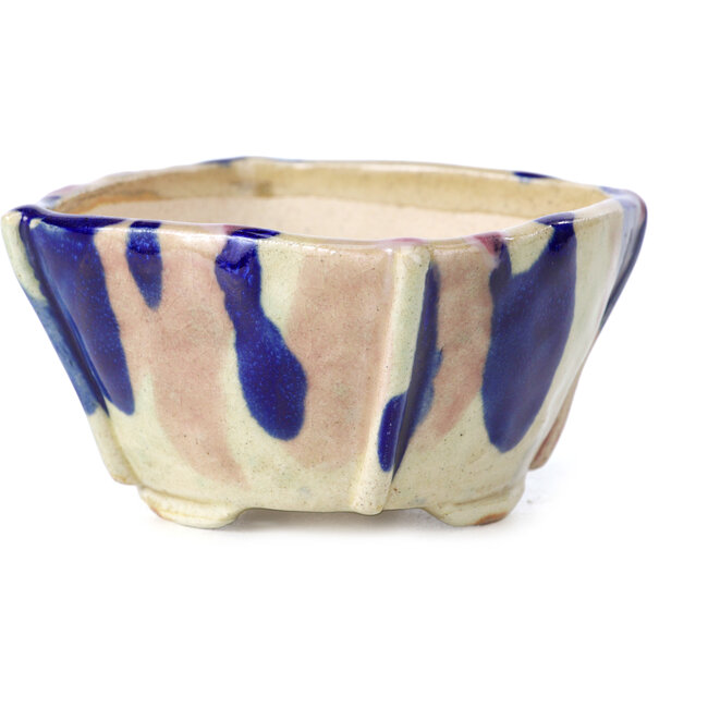 Square multicolor bonsai pot by Bonsai - 78 x 78 x 45 mm