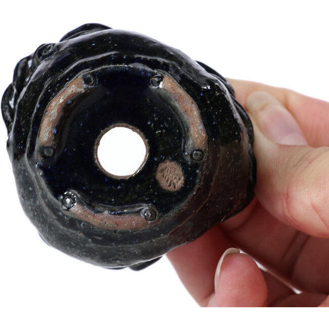 Pot à bonsaï rond noir par Bonsai - 60 x 50 x 40 mm