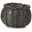 Pot à bonsaï rond vert olive par Bonsai - 65 x 65 x 45 mm