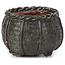 Pot à bonsaï rond vert olive par Bonsai - 65 x 65 x 45 mm