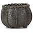 Pot à bonsaï rond vert olive par Bonsai - 65 x 65 x 45 mm