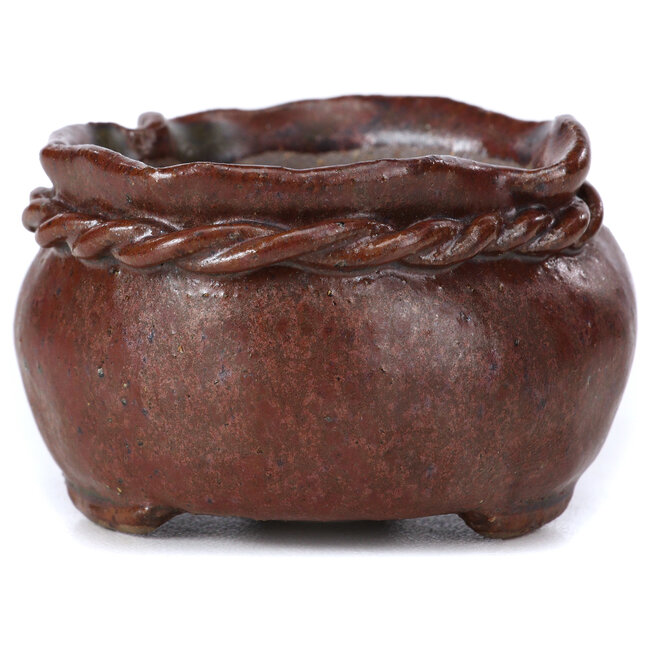 Pot à bonsaï rond marron par Bonsai - 65 x 65 x 40 mm