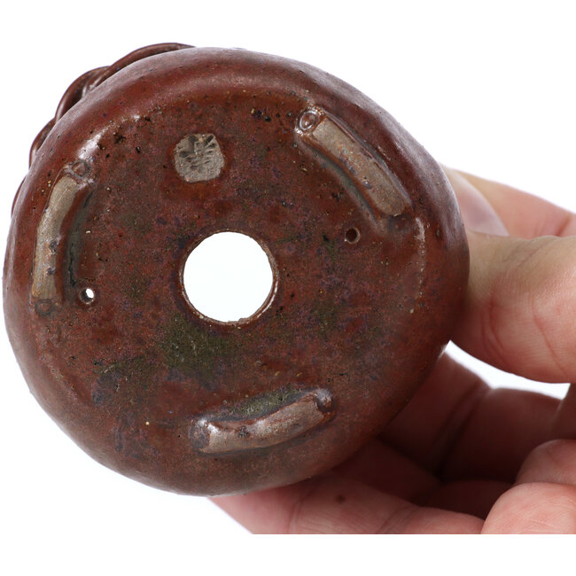 Pot à bonsaï rond marron par Bonsai - 65 x 65 x 40 mm