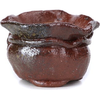 Bonsai 70 mm round brown bonsai pot by Bonsai, Japan