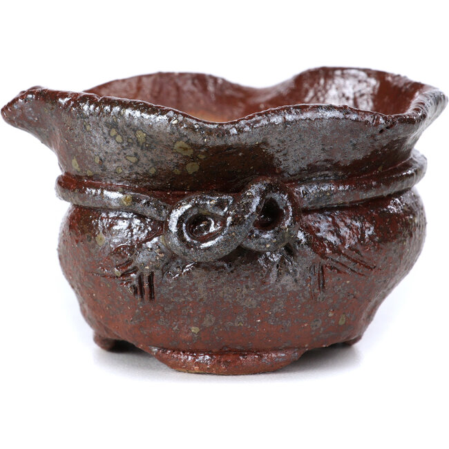 Pot à bonsaï rond marron par Bonsai - 70 x 67 x 40 mm