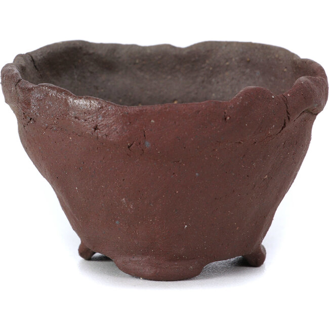 Maceta de bonsái redonda sin esmaltar de Bonsai - 65 x 63 x 38 mm