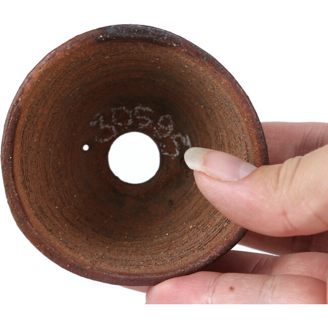 Round unglazed bonsai pot by Bonsai - 75 x 70 x 42 mm