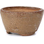 Pot à bonsaï rond marron par Bonsai - 70 x 70 x 40 mm