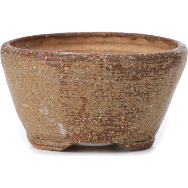 Vaso per bonsai rotondo marrone di Bonsai - 70 x 70 x 40 mm