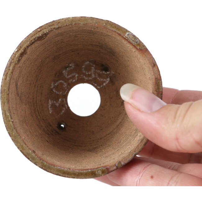 Round brown bonsai pot by Bonsai - 68 x 68 x 45 mm