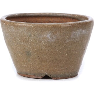 Bonsai 72 mm round beige bonsai pot by Bonsai, Japan