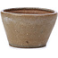 Round beige bonsai pot by Bonsai - 72 x 72 x 43 mm