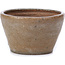 Pot à bonsaï rond beige par Bonsai - 72 x 72 x 43 mm