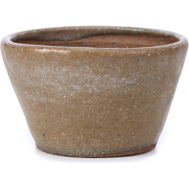 Maceta de bonsái redonda beige de Bonsai - 72 x 72 x 43 mm
