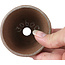 Pot à bonsaï rond beige par Bonsai - 72 x 72 x 43 mm