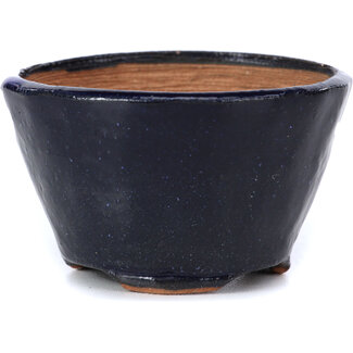 Bonsai 69 mm round blue bonsai pot by Bonsai, Japan