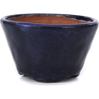 Bonsai 70 mm round blue bonsai pot by Bonsai, Japan