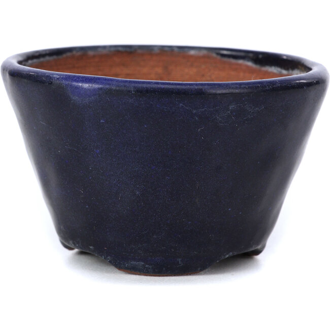 Round blue bonsai pot by Bonsai - 70 x 70 x 45 mm