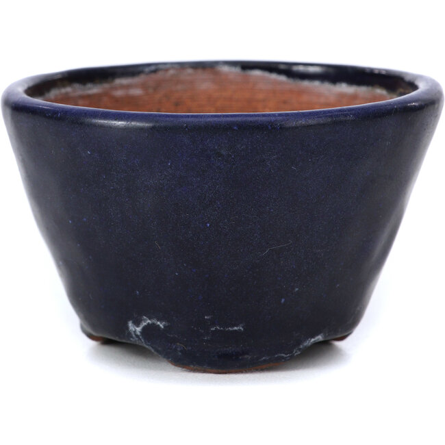 Round blue bonsai pot by Bonsai - 70 x 70 x 45 mm