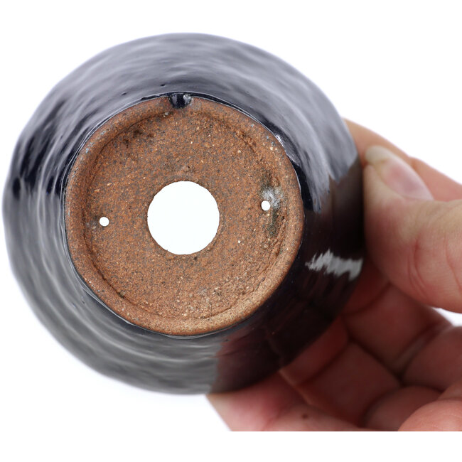 Pot à bonsaï rond bleu par Bonsai - 70 x 70 x 58 mm