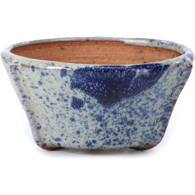 Round blue bonsai pot by Bonsai - 70 x 70 x 35 mm