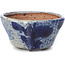 Maceta de bonsái redonda azul de Bonsai - 70 x 70 x 35 mm