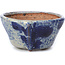 Round blue bonsai pot by Bonsai - 70 x 70 x 35 mm