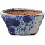 Round blue bonsai pot by Bonsai - 70 x 70 x 35 mm