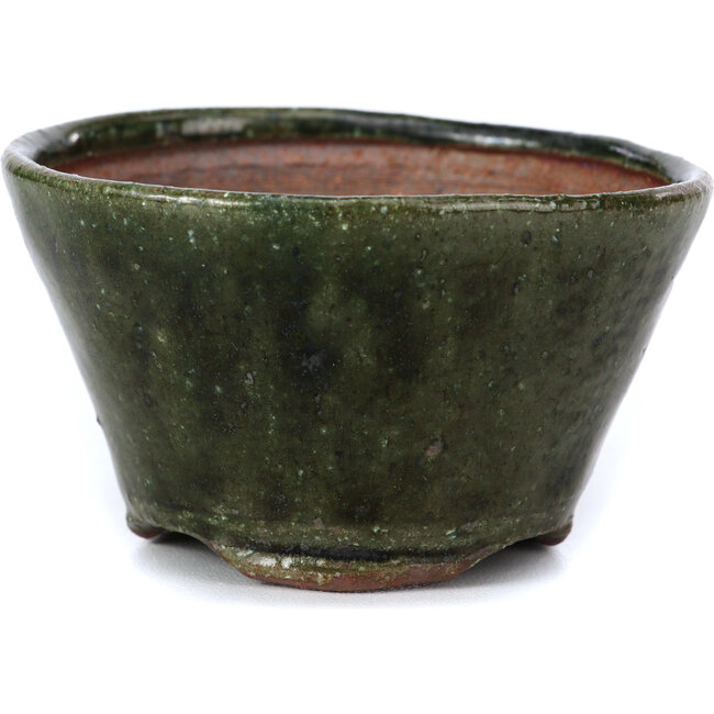 Pot à bonsaï rond vert par Bonsai - 75 x 70 x 43 mm