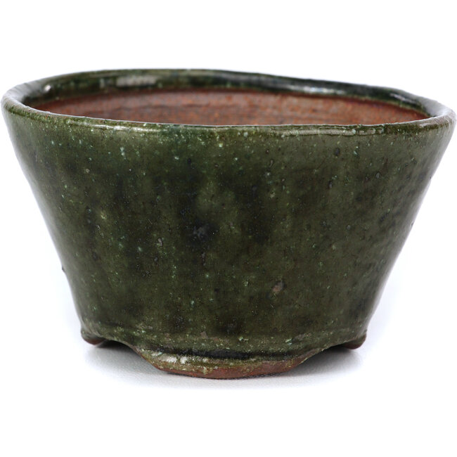 Round green bonsai pot by Bonsai - 75 x 70 x 43 mm