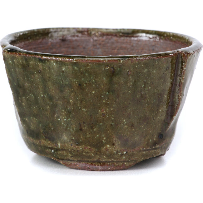 Pot à bonsaï rond vert par Bonsai - 63 x 63 x 37 mm
