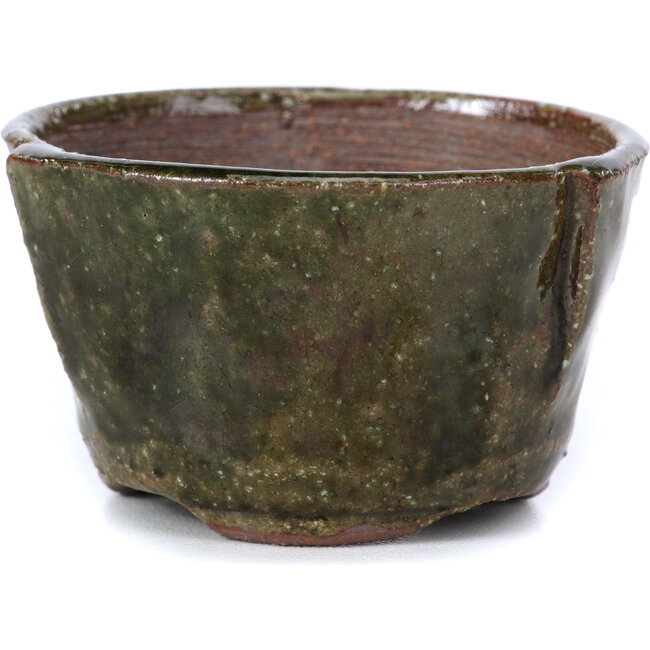 Pot à bonsaï rond vert par Bonsai - 63 x 63 x 37 mm