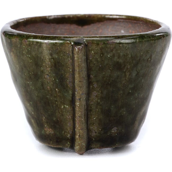 Vaso per bonsai verde rotondo di Bonsai - 63 x 63 x 45 mm