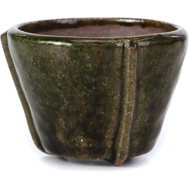 Vaso per bonsai verde rotondo di Bonsai - 63 x 63 x 45 mm