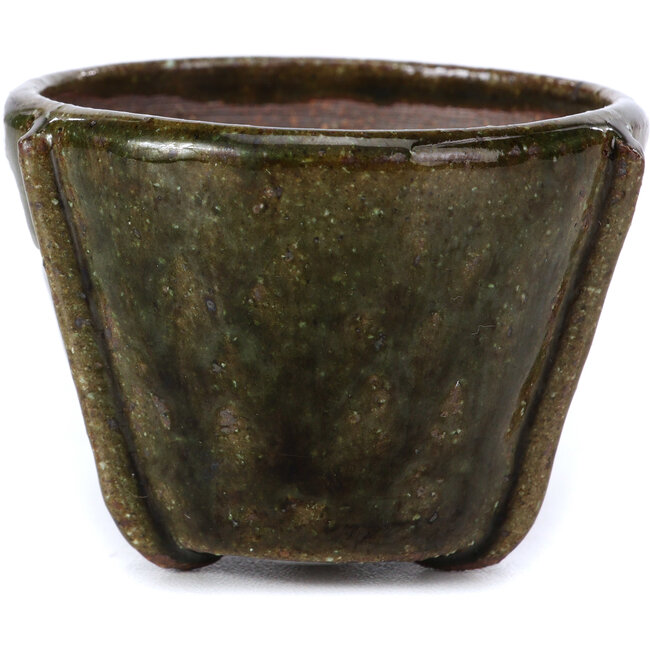 Vaso per bonsai verde rotondo di Bonsai - 63 x 63 x 45 mm