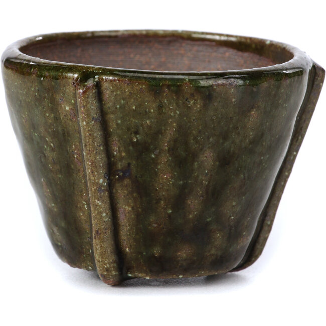 Ronde groene bonsaipot van Bonsai - 63 x 63 x 45 mm