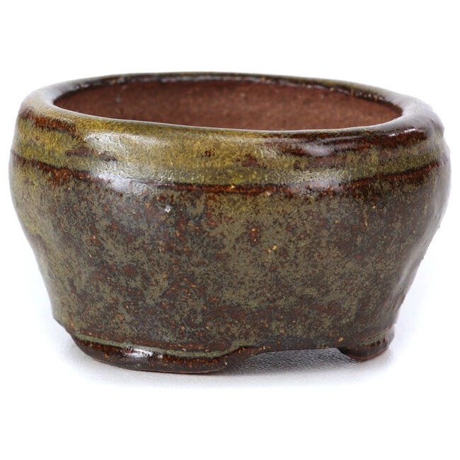 Pot à bonsaï rond vert par Bonsai - 58 x 58 x 32 mm