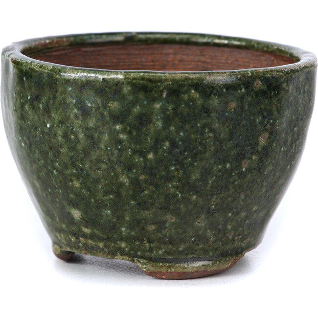 Round green bonsai pot by Bonsai - 67 x 67 x 45 mm