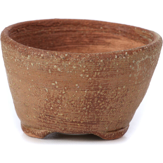 Maceta de bonsái marrón redonda de Bonsai - 65 x 65 x 35 mm