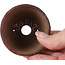 Runde braune Bonsaischale von Bonsai - 67 x 67 x 43 mm