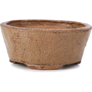 Bonsai 77 mm round beige bonsai pot by Bonsai, Japan