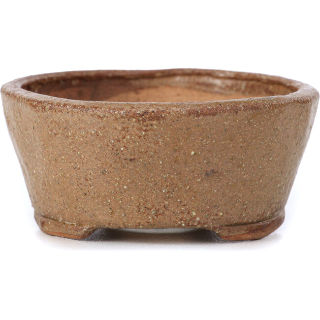 Vaso per bonsai rotondo beige di Bonsai - 77 x 73 x 33 mm