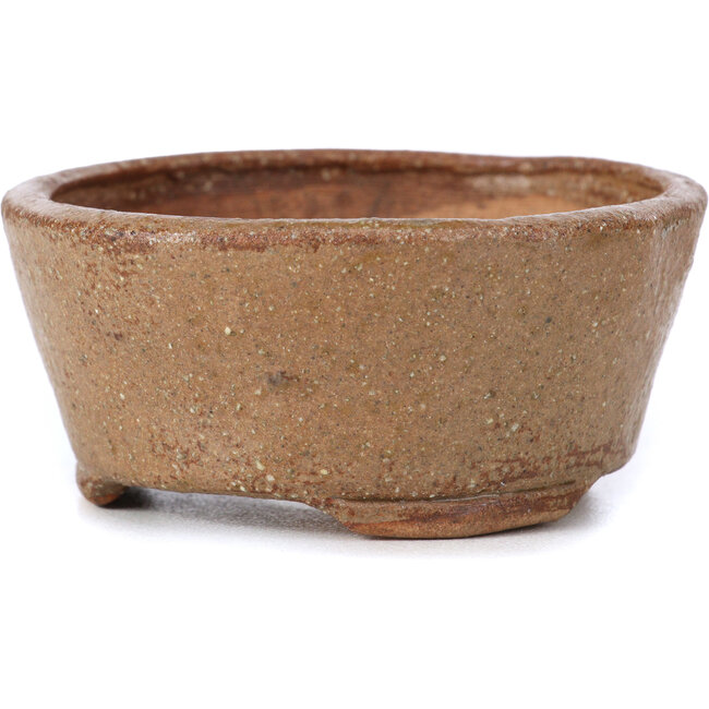 Runde beige Bonsaischale von Bonsai - 77 x 73 x 33 mm