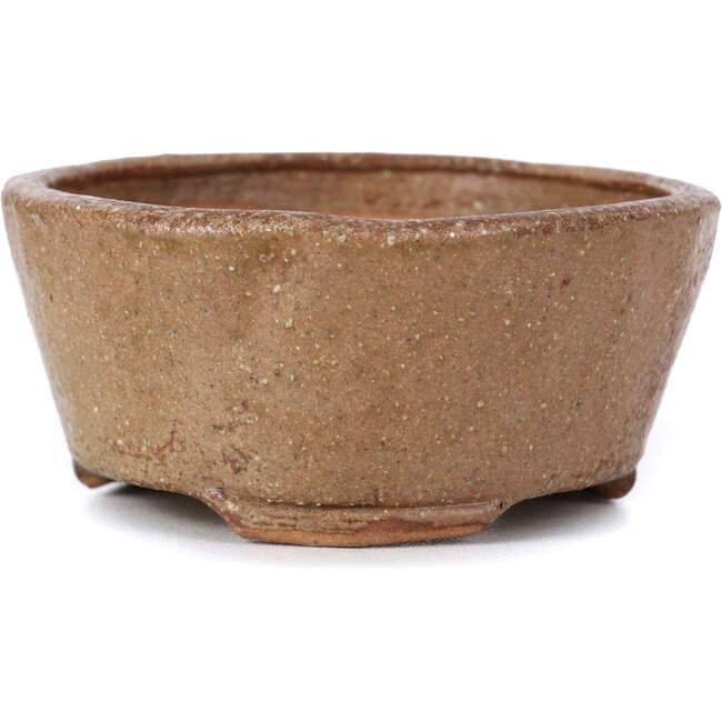 Ronde beige bonsaipot van Bonsai - 77 x 73 x 33 mm