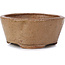 Round beige bonsai pot by Bonsai - 77 x 73 x 33 mm