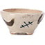 Vaso per bonsai rotondo beige di Bonsai - 69 x 69 x 35 mm